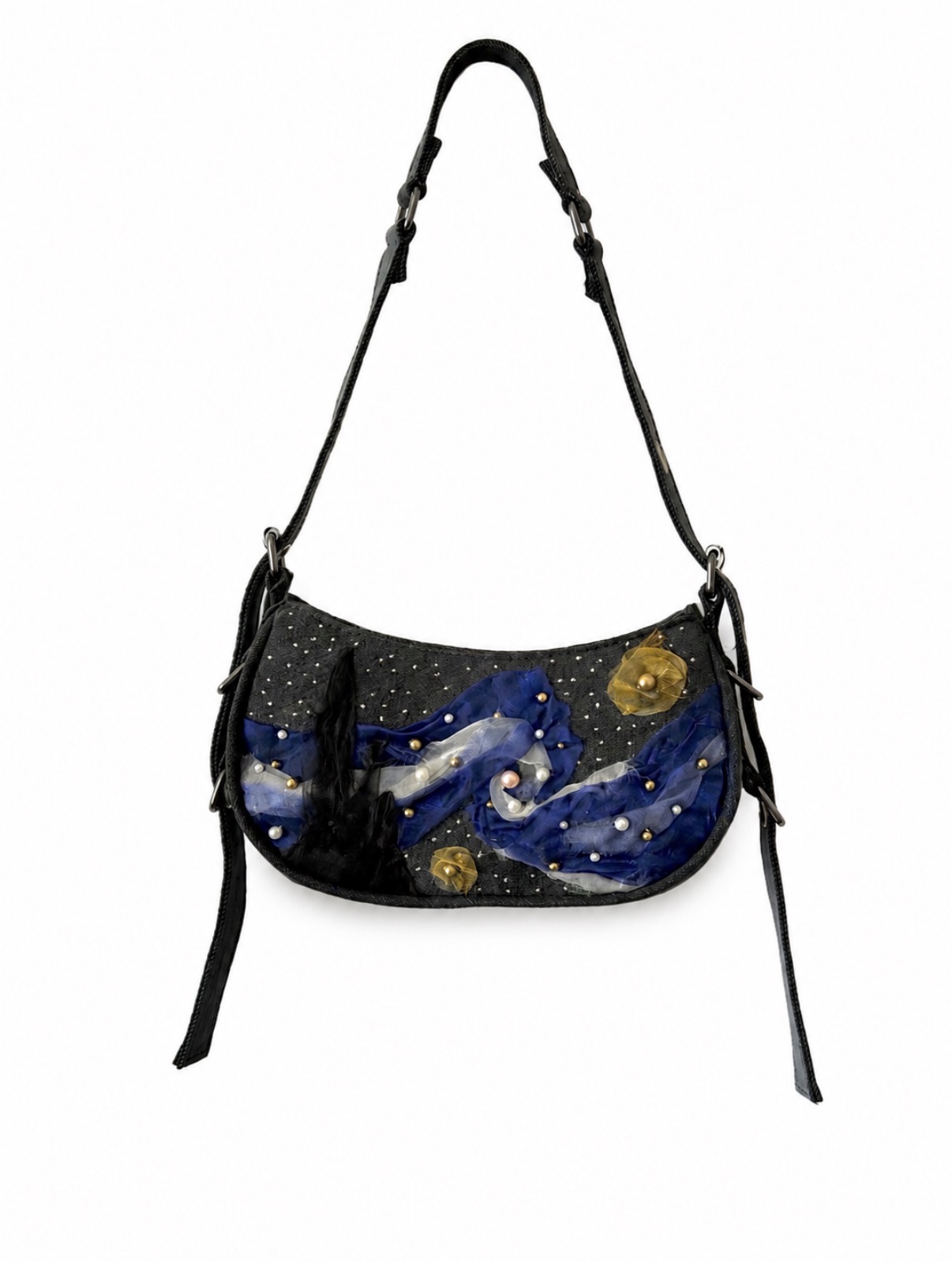 The Starry Night — Hand-sewn organza shoulder bag by Simon Grabar, 52 hours